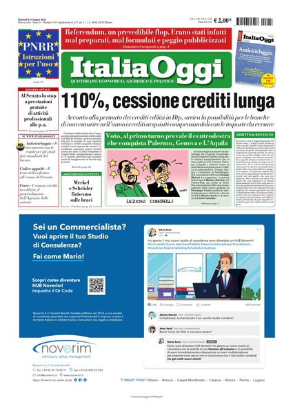 Italia oggi : quotidiano di economia finanza e politica